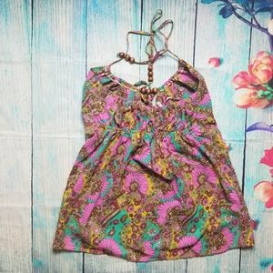 Atmosphere floral halter top size 14